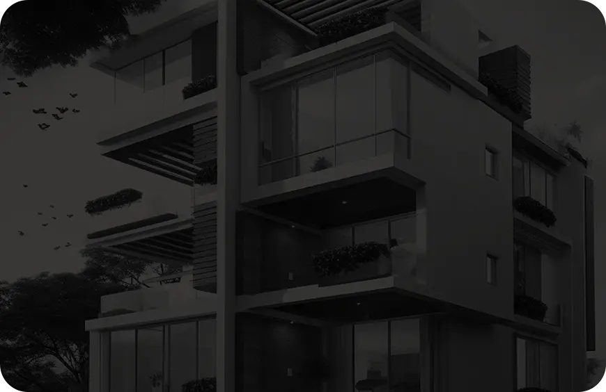 Modern apartment building